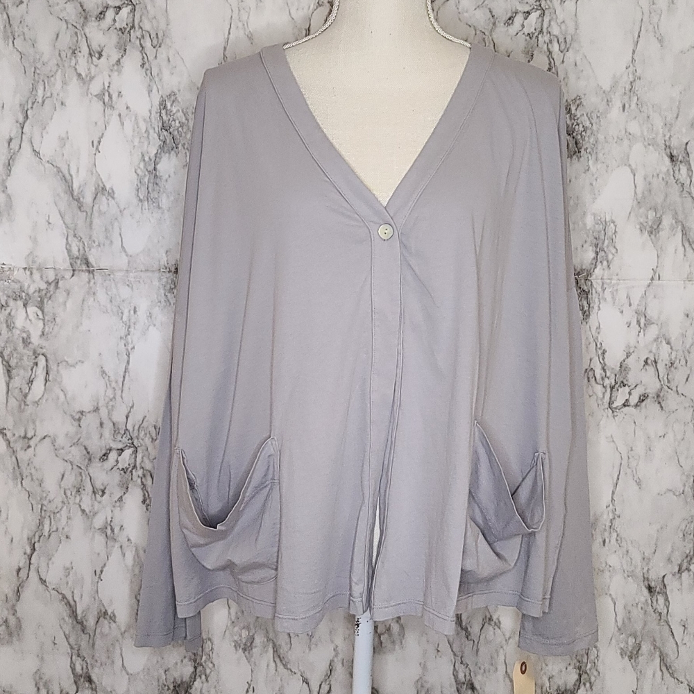 Anthropologie Market gray kniy cardigan size 3